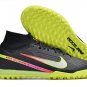 Men's& woman's   Mercurial Superfly 9 Elite Turf Marcus Rashford - BlackPinkCyber Off NoirRage Green