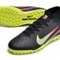 Men's& woman's   Mercurial Superfly 9 Elite Turf Marcus Rashford - BlackPinkCyber Off NoirRage Green