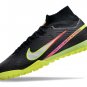Men's& woman's   Mercurial Superfly 9 Elite Turf Marcus Rashford - BlackPinkCyber Off NoirRage Green