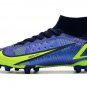 Men's& woman's  Mercurial Sperfly 8 Elite AG-Pro Recharge Pack - SapphireVoltBlue Void