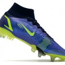 Men's& woman's  Mercurial Sperfly 8 Elite SG-Pro Recharge Pack - SapphireVoltBlue Void