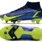 Men's& woman's  Mercurial Sperfly 8 Elite SG-Pro Recharge Pack - SapphireVoltBlue Void