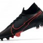 Men's& woman's Mercurial Superfly 7 Elite FG - BlackBlackDark SmokeGrey