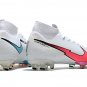 Men's& woman's Mercurial Superfly 7 Elite Fg - WhiteFlash CrimsonPlatinum Tint