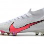 Men's& woman's Mercurial Superfly 7 Elite Fg - WhiteFlash CrimsonPlatinum Tint