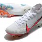 Men's& woman's Mercurial Superfly 7 Elite Fg - WhiteFlash CrimsonPlatinum Tint