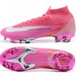 Men's& woman's  Mercurial Superfly 7 Elite FG Mbappe Rosa - Pink BlastWhiteBlack
