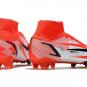 Men's& woman's  Mercurial Superfly 8 CR7 'Spark Positivity' Euro 2020 Signature FG - Red  Black
