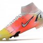 Men's& woman's  Mercurial Superfly 8 'Dream Speed 4' FG - White  Red  Yellow