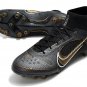 Men's& woman's  Mercurial Superfly 8 Elite AG-Pro Shadow Pack - Black Metallic Gold Metallic Silver