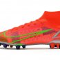 Men's& woman's  Mercurial Superfly 8 Elite AG-PRO Spectrum - Bright Crimson Metallic Silver