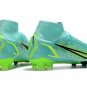 Men's& woman's Mercurial Superfly 8 Elite FG - Dynamic Turquoise Lime Glow