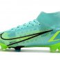 Men's& woman's Mercurial Superfly 8 Elite FG - Dynamic Turquoise Lime Glow