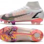 Men's& woman's Mercurial Superfly 8 Elite Fg 2020 Tokyo Olympics - WhiteBright CrimsonPink Blast