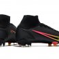 Men's& woman's Mercurial Superfly 8 Elite FG Black x Prism - Black Cyber Yellow Off Noir