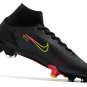 Men's& woman's Mercurial Superfly 8 Elite FG Black x Prism - Black Cyber Yellow Off Noir