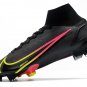Men's& woman's Mercurial Superfly 8 Elite FG Black x Prism - Black Cyber Yellow Off Noir