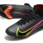 Men's& woman's Mercurial Superfly 8 Elite FG Black x Prism - Black Cyber Yellow Off Noir