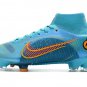 Men's& woman's Mercurial Superfly 8 Elite FG Blueprint - Chlorine Blue_Laser Orange_Marina