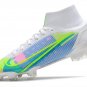 Men's& woman's Mercurial Superfly 8 Elite Fg By You - WhiteBluePinkYellow