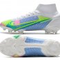 Men's& woman's Mercurial Superfly 8 Elite Fg By You - WhiteBluePinkYellow