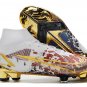 Men's& woman's  Mercurial Superfly 8 Elite Fg Cr110 - WhiteGoldMulticolor