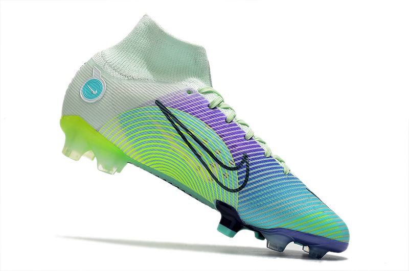 Men's& woman's  Mercurial Superfly 8 Elite FG Dream Speed 5 - Barely Green Volt Electro Purple
