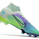 Men's& woman's  Mercurial Superfly 8 Elite FG Dream Speed 5 - Barely Green Volt Electro Purple