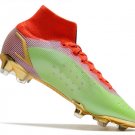 Men's& woman's  Mercurial Superfly 8 Elite Fg Km Watts - GreenRedGold