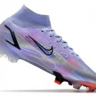 Men's& woman's  Mercurial Superfly 8 Elite Fg Mbappé Km Flames - PurpleBlackRed