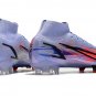 Men's& woman's Mercurial Superfly 8 Elite Fg Mbappé Km Flames - PurpleBlackRed