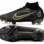 Men's& woman's Mercurial Superfly 8 Elite Fg Shadow Pack - BlackGoldSilver