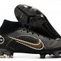 Men's& woman's Mercurial Superfly 8 Elite Fg Shadow Pack - BlackGoldSilver