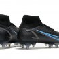 Men's& woman's Mercurial Superfly 8 Elite SG-PRO - Black Iron Grey University Blue