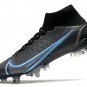Men's& woman's Mercurial Superfly 8 Elite SG-PRO - Black Iron Grey University Blue