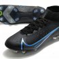 Men's& woman's Mercurial Superfly 8 Elite SG-PRO - Black Iron Grey University Blue
