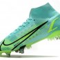 Men's& woman's Mercurial Superfly 8 Elite SG-PRO Impulse - Dynamic Turquoise Lime Glow