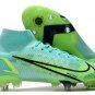 Men's& woman's Mercurial Superfly 8 Elite SG-PRO Impulse - Dynamic Turquoise Lime Glow