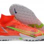 Men's& woman's Mercurial Superfly 8 Elite TF Bright CrimsonMetallic Silver