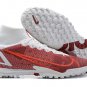 Men's& woman's Mercurial Superfly 8 Elite TF Wine Red White