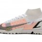 Men's& woman's  Mercurial Superfly 8 Elite Turf - White Bright Crimson Pink Blast