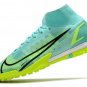 Men's& woman's Mercurial Superfly 8 Elite Turf Impulse - Dynamic Turquoise Lime Glow