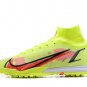 Men's& woman's Mercurial Superfly 8 Elite Turf Montivation Pack - Volt Bright Crimson Black