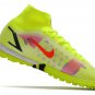 Men's& woman's Mercurial Superfly 8 Elite Turf Montivation Pack - Volt Bright Crimson Black