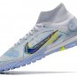 Men's& woman's Mercurial Superfly 8 Elite Turf Progress Pack - Grey Blackened Blue