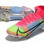 Men's& woman's Mercurial Superfly Dragonfly 8 Elite FG - Red Pink Multicolor