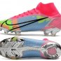Men's& woman's Mercurial Superfly Dragonfly 8 Elite FG - Red Pink Multicolor