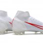 Men's& woman's  Mercurial Superfly Dragonfly 8 Elite FG - White  Red