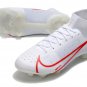 Men's& woman's  Mercurial Superfly Dragonfly 8 Elite FG - White  Red