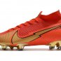 Men's& woman's Mercurial Superfly VII Elite FG CR7 100 Portugal Goal - RedGold